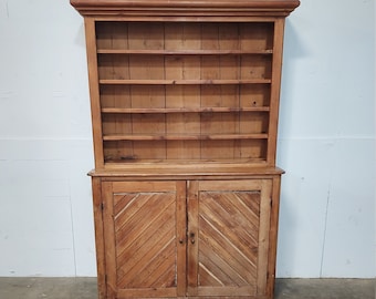 1800'S HUTCH WITH SHELVING #188121 Shipping is not a 1.00 Shipping is not free please contact us before purchase Thanks