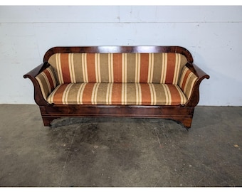 1800,S American Empire Mahogany Settee # 196261 Shipping is not a 1.00 Shipping is not free please contact us before purchase Thanks