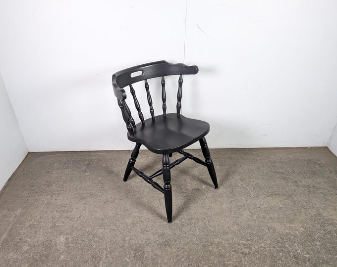 1940,s Black Painted Tavern Chair # 196341 Shipping is not a 1.00 Shipping is not free please contact us before purchase Thanks