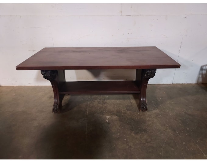 1930,s American Made Trestle Table # 194677 Shipping is not a 1.00 Shipping is not free please contact us before purchase Thanks