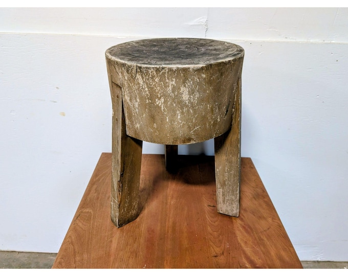 Vintage Hand Made Stool / End Table # 200062 Shipping is not a 1.00 Shipping is not free please contact us before purchase Thanks