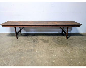 1910 Twelve Foot Folding Harvest Table # 201080 Shipping is not a 1.00 Shipping is not free please contact us before purchase Thanks