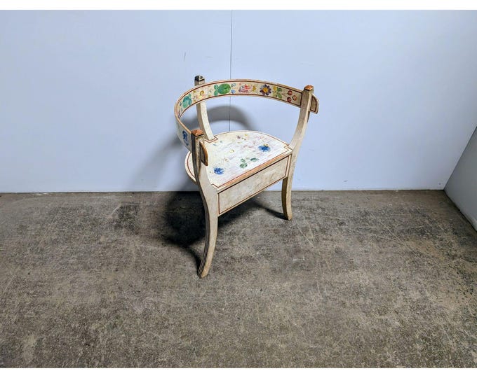 1900,s Paint Decorated Side Chair # 200343 Shipping is not a 1.00 Shipping is not free please contact us before purchase Thanks