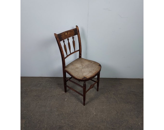 Mid 1800's Rush Seat Chair # 187541