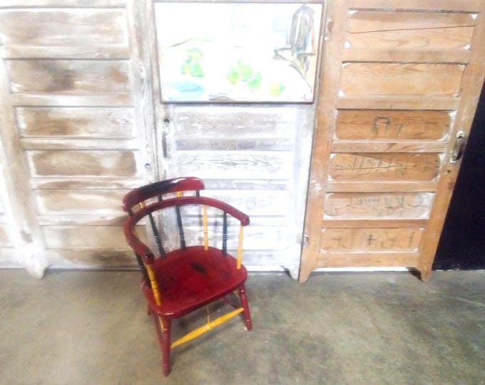 1890'S FIREHOUSE CHAIR # 184027 Shipping is not a 1.00 Shipping is not free please contact us before purchase Thanks