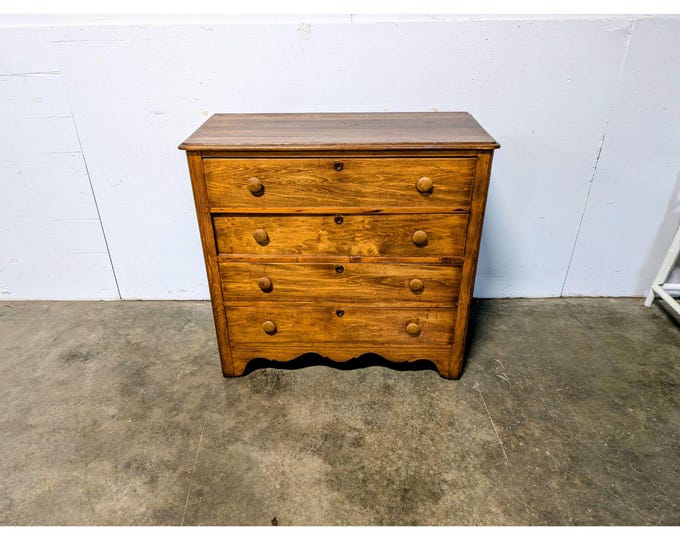 Mid 1800,s Four Drawer Pine Chest Of Drawers # 201018 Shipping is not a 1.00 Shipping is not free please contact us before purchase Thanks