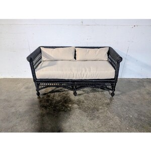 ELEGANT 1900,S WICKER SETTEE # 198096 Shipping is not a 1.00 Shipping is not free please contact us before purchase Thanks