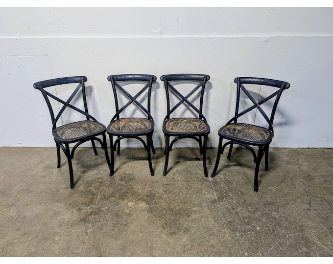 Set Of Four 1940,s X Back Caned Seat Chairs # 199627 Shipping is not a 1.00 Shipping is not free please contact us before purchase Thanks