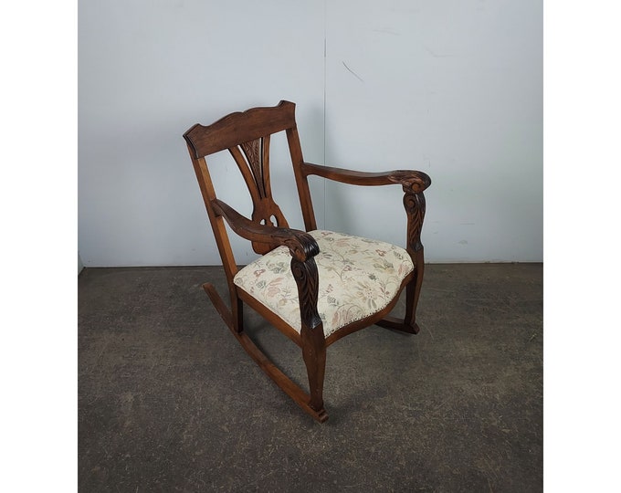 Mid 1800,s Oak Rocking Chair # 195044 Shipping is not a 1.00 Shipping is not free please contact us before purchase Thanks