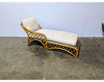 1950,S RATTAN CHAISE # 201275 Shipping is not a 1.00 Shipping is not free please contact us before purchase Thanks