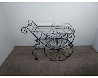 1950,s Two Tier Iron Serving Cart # 192343 Shipping is not free please conatct us before purchase Thanks