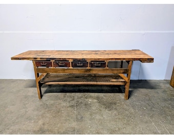 1900,s Oak And Pine Work Bench # 199265 Shipping is not a 1.00 Shipping is not free please contact us before purchase Thanks