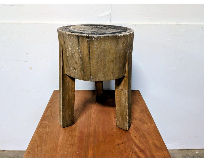 Vintage Hand Made Stool / End Table # 200063 Shipping is not a 1.00 Shipping is not free please contact us before purchase Thanks