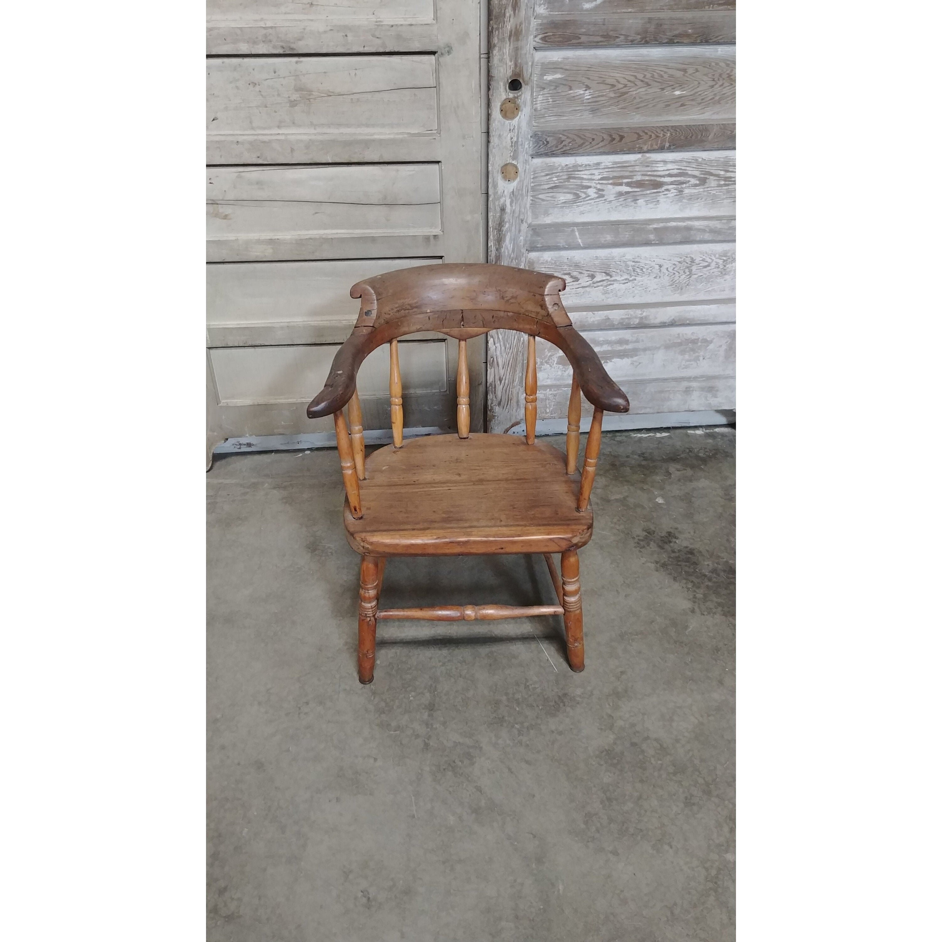 Silla de capitán de principios de 1800 con hermosa pátina | Etsy