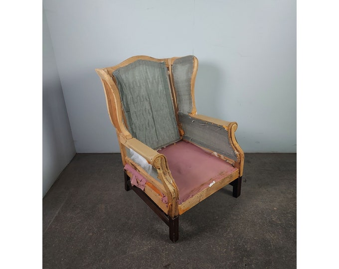 1900,s Wing Back Chair Frame # 194689 Shipping is not free please conatct us before purchase Thanks