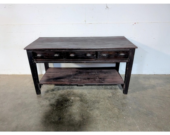1850,s Three Drawer Work Table # 197957 Shipping is not a 1.00 Shipping is not free please contact us before purchase Thanks