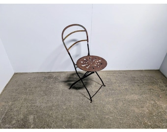 Mid 1800,s Iron Folding Chair # 200726 Shipping is not a 1.00 Shipping is not free please contact us before purchase Thanks