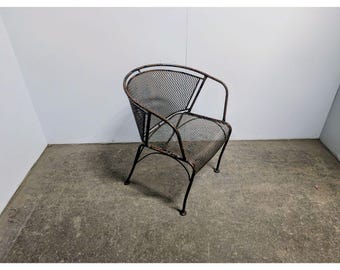 1940,s Iron And Mesh Arm Chair # 200732 Shipping is not a 1.00 Shipping is not free please contact us before purchase Thanks