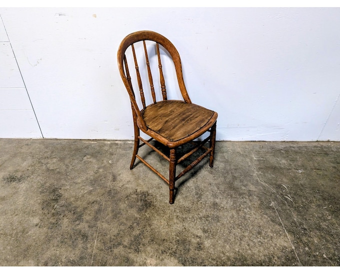 Mid 1800,s Bow Back Spindle Back Chair # 200507 Shipping is not a 1.00 Shipping is not free please contact us before purchase Thanks