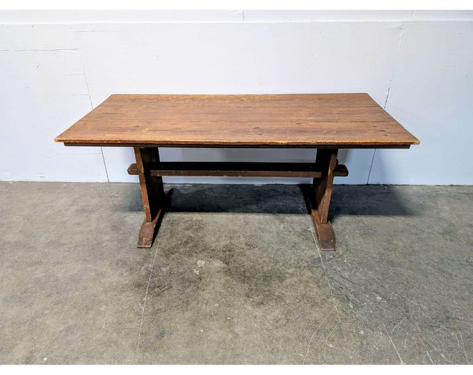 1930,S PINE TRESTLE TABLE # 199367 Shipping is not a 1.00 Shipping is not free please contact us before purchase Thanks