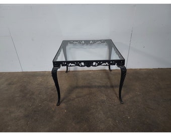 Unusual 1930's Cast Iron And Glass Table # 190011 Shipping is not free please conatct us before purchase Thanks
