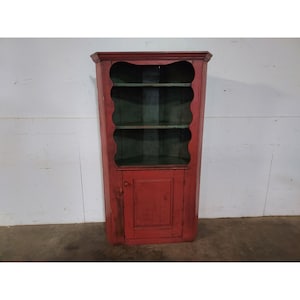 Mid 1800,s American Corner Cupboard # 195218 Shipping is not a 1.00 Shipping is not free please contact us before purchase Thanks