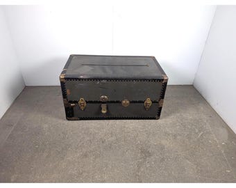 Late 1800,s Travel Trunk Wardrobe # 196167 Shipping is not a 1.00 Shipping is not free please contact us before purchase Thanks