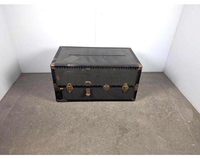 Late 1800,s Travel Trunk Wardrobe # 196167 Shipping is not a 1.00 Shipping is not free please contact us before purchase Thanks
