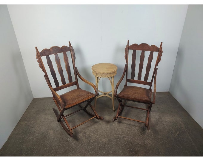 Unique Pair Of Mid 1800,s Rocking Chairs # 189726 Shipping is not free please conatct us before purchase Thanks