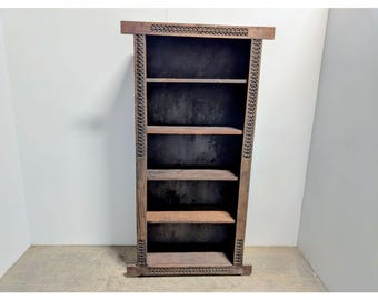 One Of a Kind Late 1800,s Mango Wood Bookcase # 199964 Shipping is not a 1.00 Shipping is not free please contact us before purchase Thanks