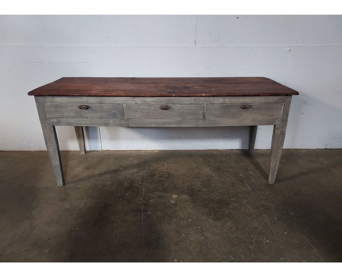 Mid 1800,s Three Drawer Work Table # 191366 Shipping is not free please conatct us before purchase Thanks