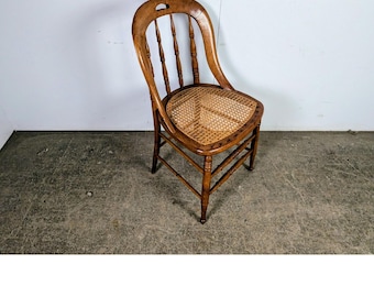 Mid 1800,s Spindle Back Caned Seat Chair # 197762 Shipping is not a 1.00 Shipping is not free please contact us before purchase Thanks