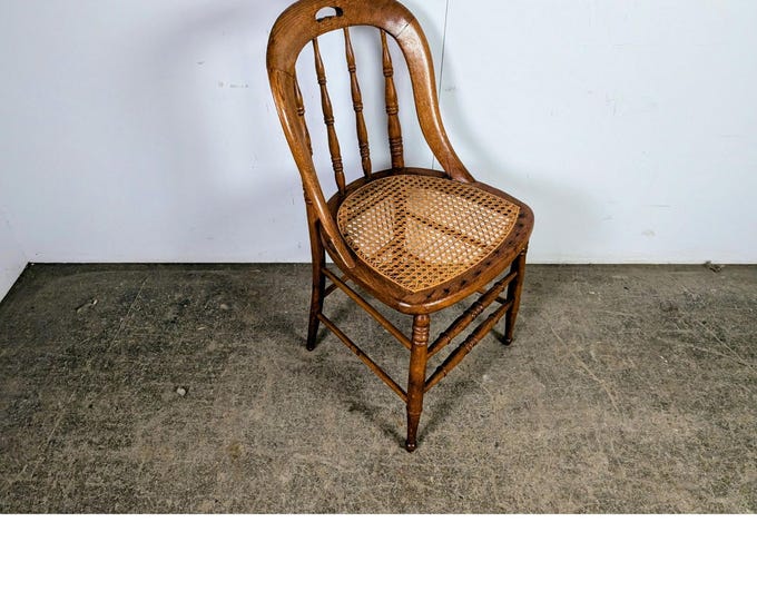 Mid 1800,s Spindle Back Caned Seat Chair # 197762 Shipping is not a 1.00 Shipping is not free please contact us before purchase Thanks