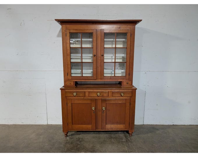 1940,s Cherry Cabinet With Upper Glass Doors # 196694 Shipping is not a 1.00 Shipping is not free please contact us before purchase Thanks