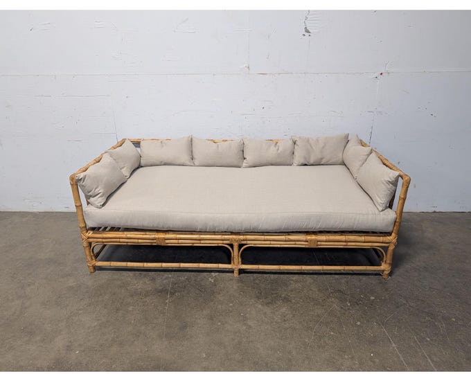 1950,S BAMBOO SETTEE / BED # 198650 Shipping is not a 1.00 Shipping is not free please contact us before purchase Thanks