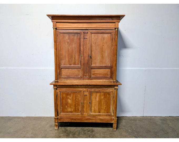 Mid 1700,s French Four Door Cupboard # 199335 Shipping is not a 1.00 Shipping is not free please contact us before purchase Thanks