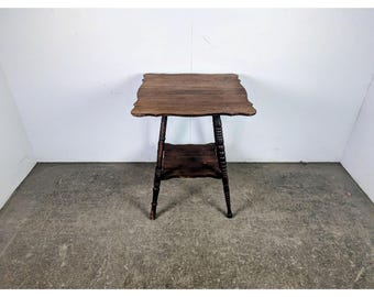 1920,s Two Tier Oak Parlor Table # 197861 Shipping is not a 1.00 Shipping is not free please contact us before purchase Thanks