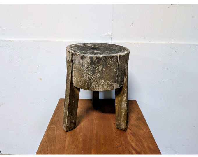 Vintage Hand Made Stool / End Table # 200061 Shipping is not a 1.00 Shipping is not free please contact us before purchase Thanks