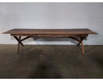 1900,s Saw Buck Harvest Table # 194503 Shipping is not free please conatct us before purchase Thanks