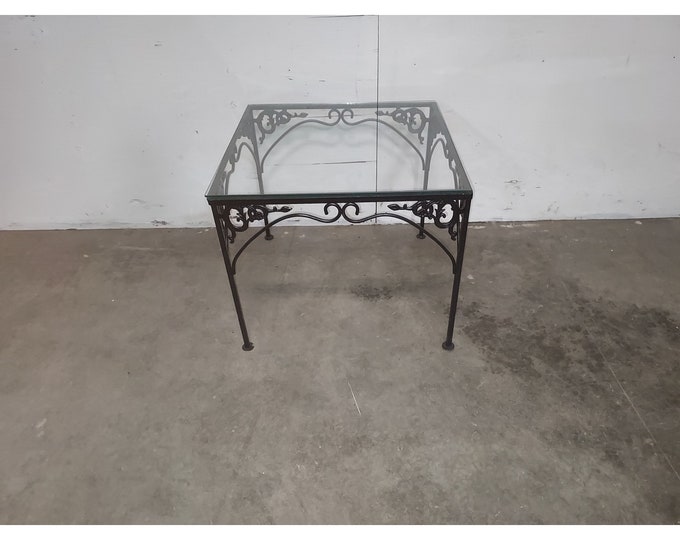 1940,S Iron And Glass Table # 186193 Shipping is not free please conatct us before purchase Thanks