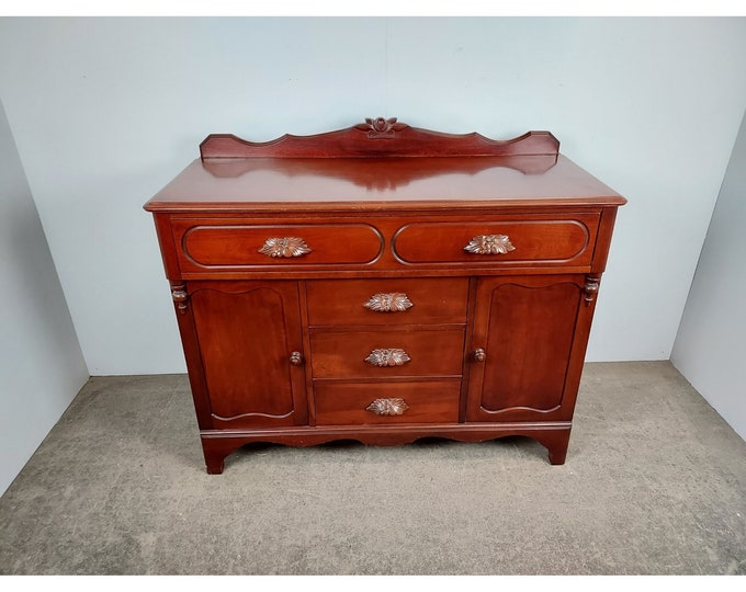 Elegant 1940's Cherry Country Sideboard # 188472 Shipping is not free please conatct us before purchase Thanks