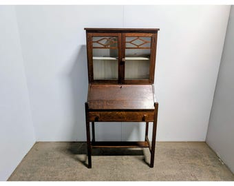 1920,s Mission Oak Drop Front Desk # 200584 Shipping is not a 1.00 Shipping is not free please contact us before purchase Thanks