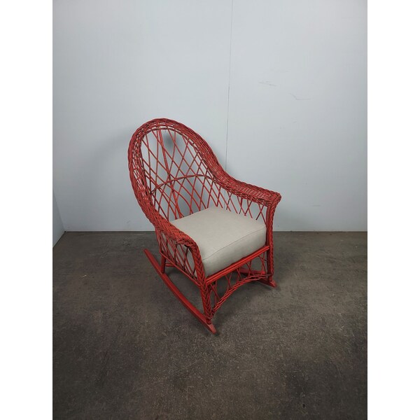 Wicker Rocking Chair Etsy