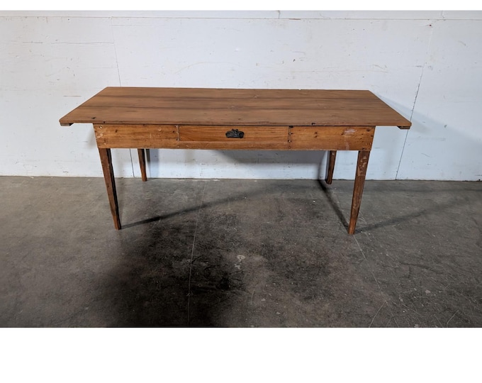 1900,s One Drawer Pine Farm Table # 196636 Shipping is not a 1.00 Shipping is not free please contact us before purchase Thanks