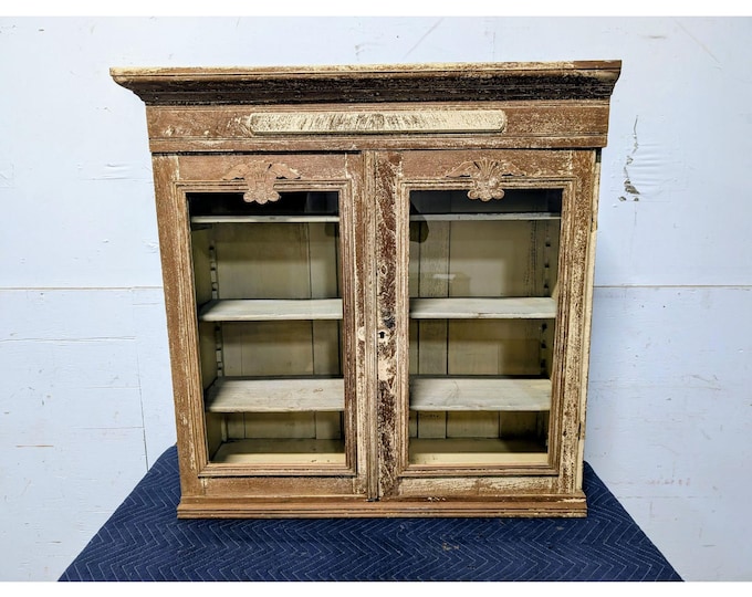 1860,s Glass Door Cupboard # 198631 Shipping is not a 1.00 Shipping is not free please contact us before purchase Thanks