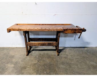 1920,s Maple And Oak Workbench # 198278 Shipping is not a 1.00 Shipping is not free please contact us before purchase Thanks