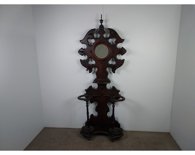 Handsome 1860,s Mahogany Coat Rack # 191935 Shipping is not free please conatct us before purchase Thanks