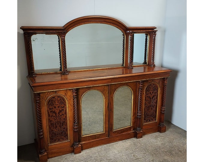 1860'S INLAID WALNUT SIDEBOARD # 182998 Shipping is not free please conatct us before purchase Thanks