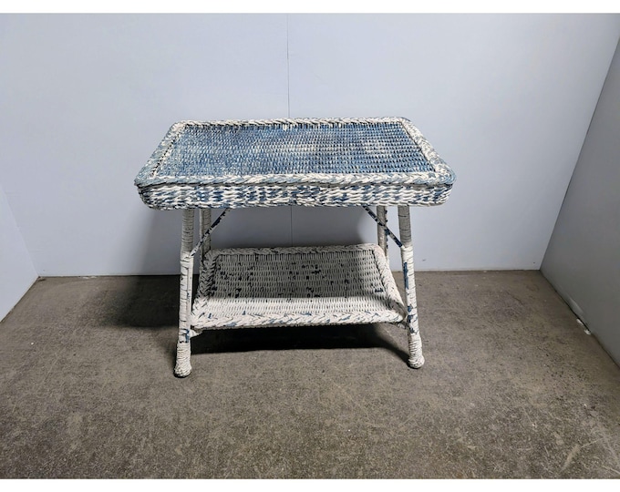 1900,s Two Tier Wicker Table # 199827 Shipping is not a 1.00 Shipping is not free please contact us before purchase Thanks