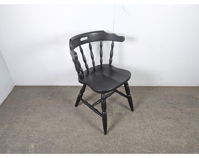 1940,s Black Painted Tavern Chair # 196340 Shipping is not a 1.00 Shipping is not free please contact us before purchase Thanks